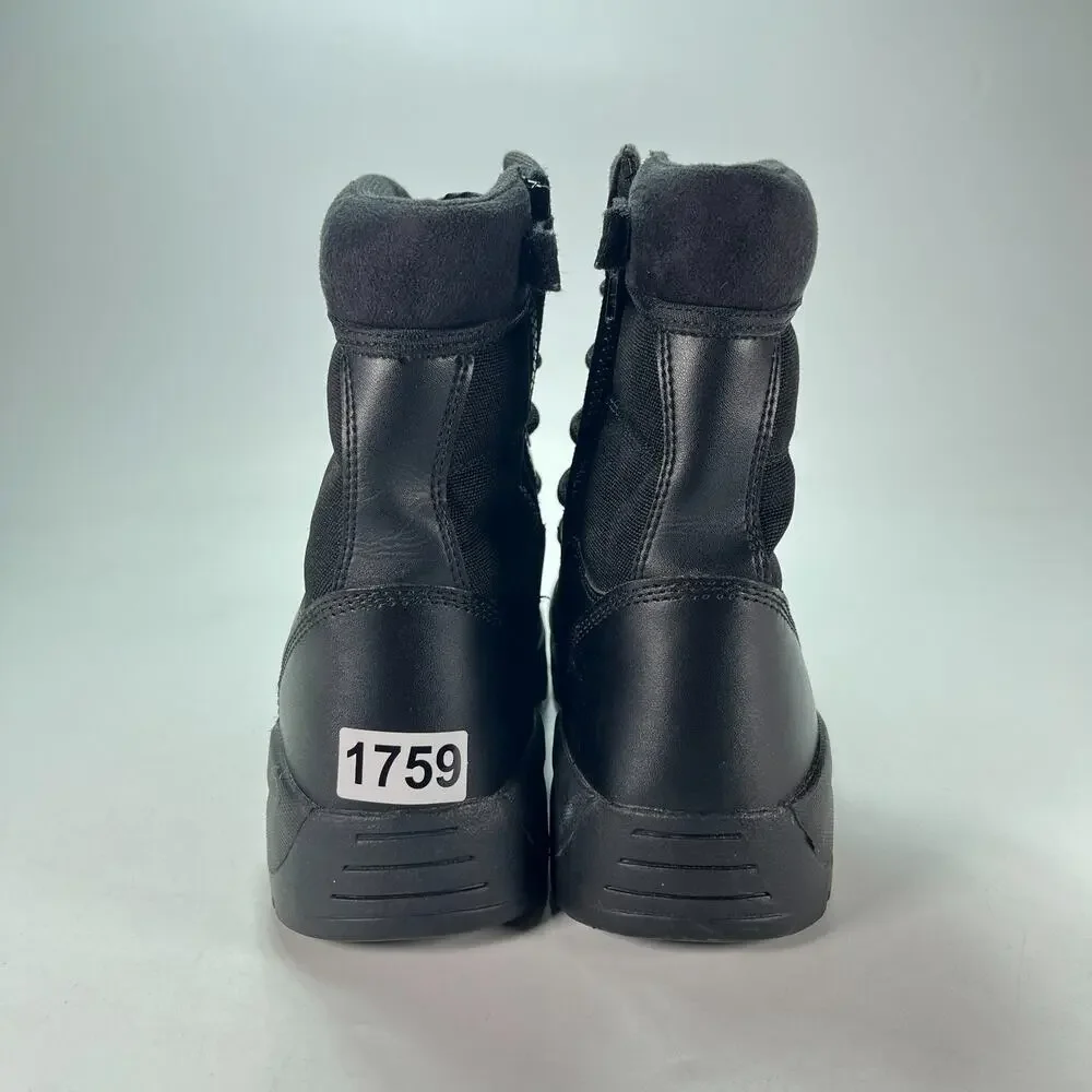 Response Gear II Wide Black High Top Side Zip Tactical Duty Boots Men's Size 10